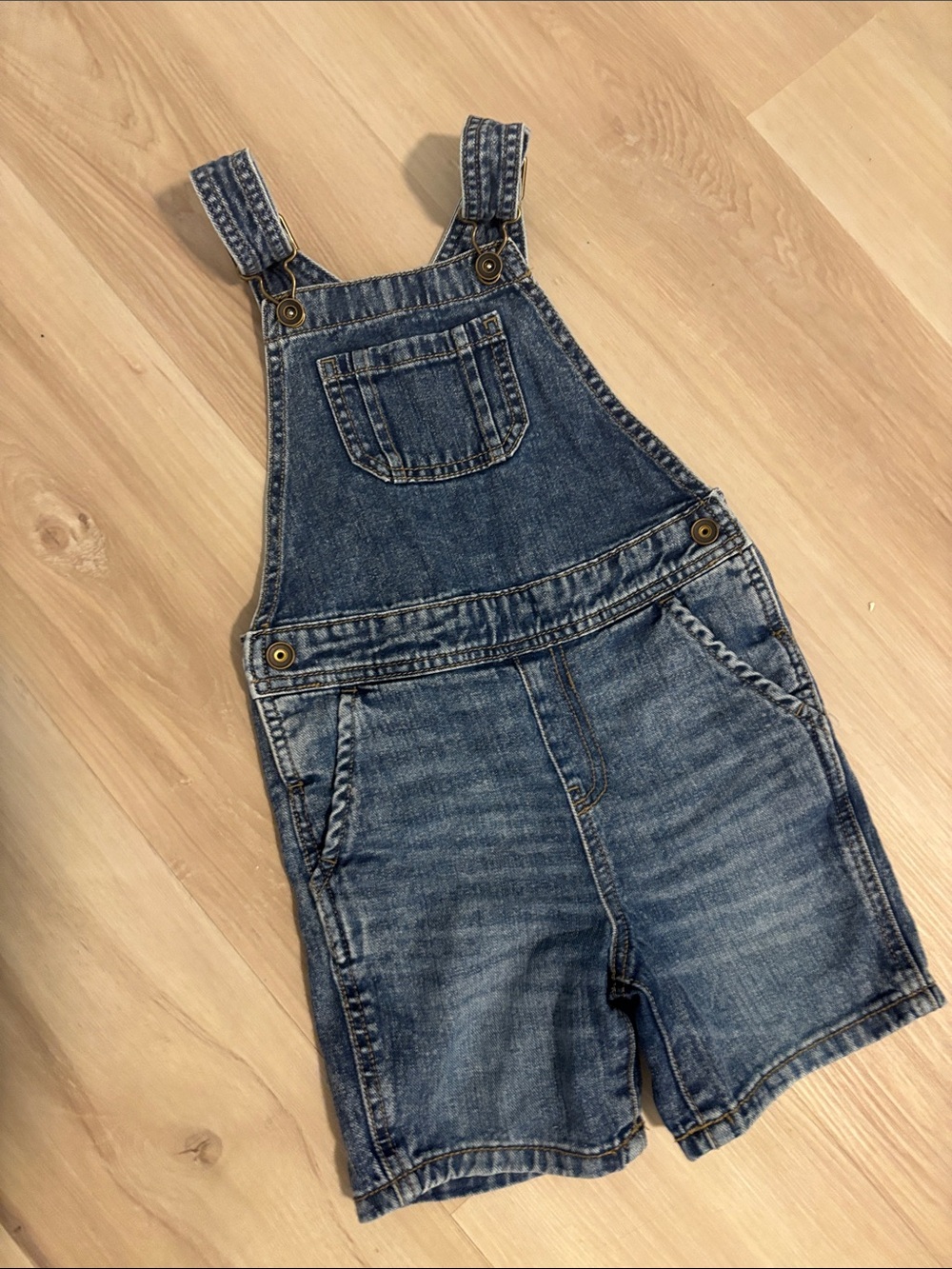 The children’s place denim toddler overalls size 3T